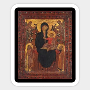 Madonna and child Sticker